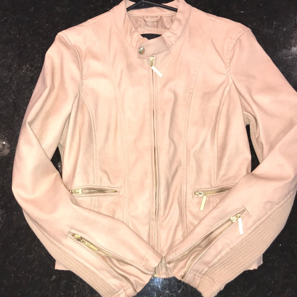 Therapy faux leather jacket